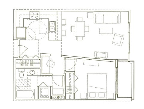 Eden Hill Apartments in Seattle, Washington A2 Floor Plan
